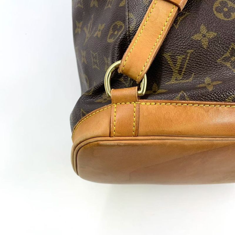 Louis Vuitton Montsourisgm Monogram Leather × PVC Brown Backpack Gold M51135