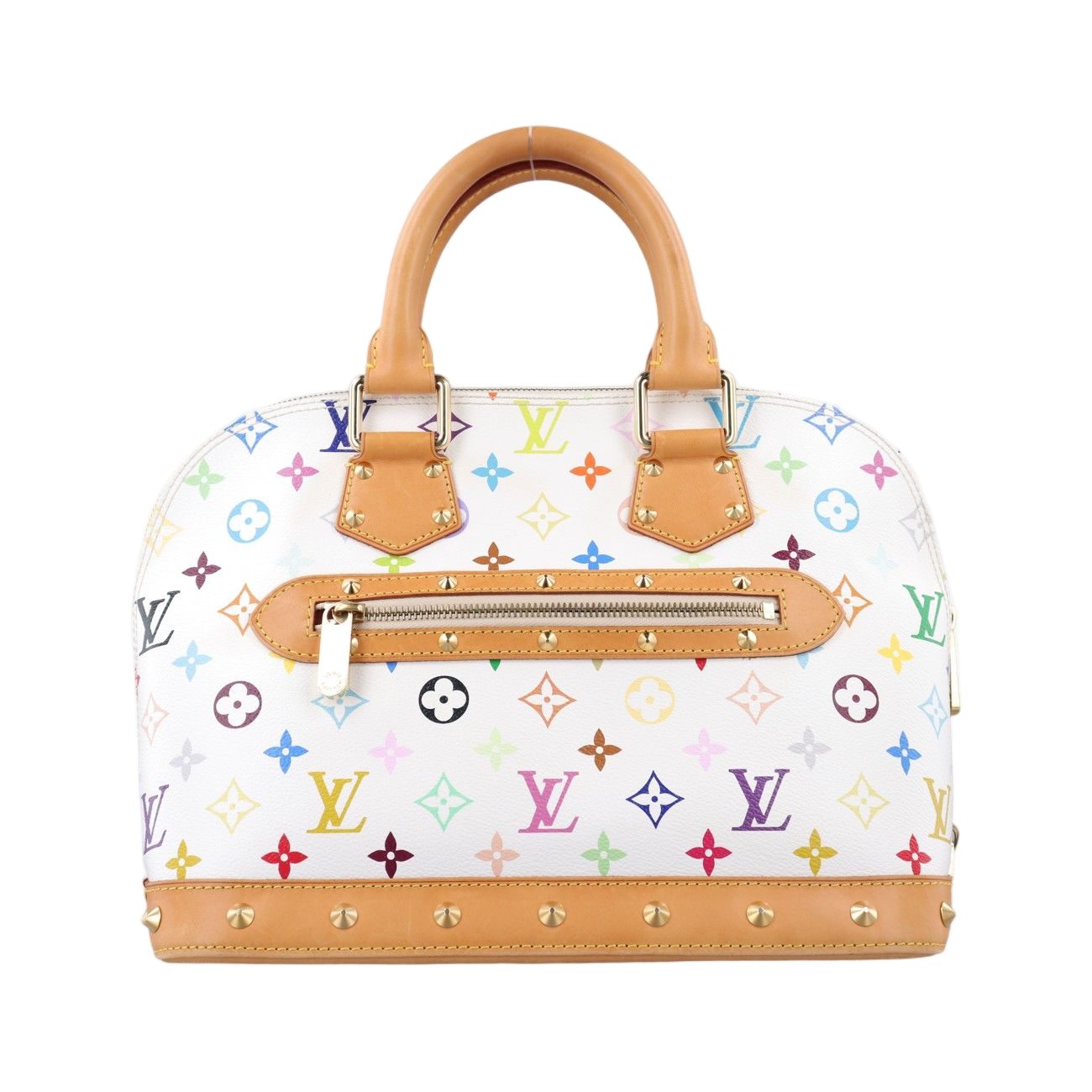 Louis Vuitton Alma PM Blanc Monogram Multicolor Handbag