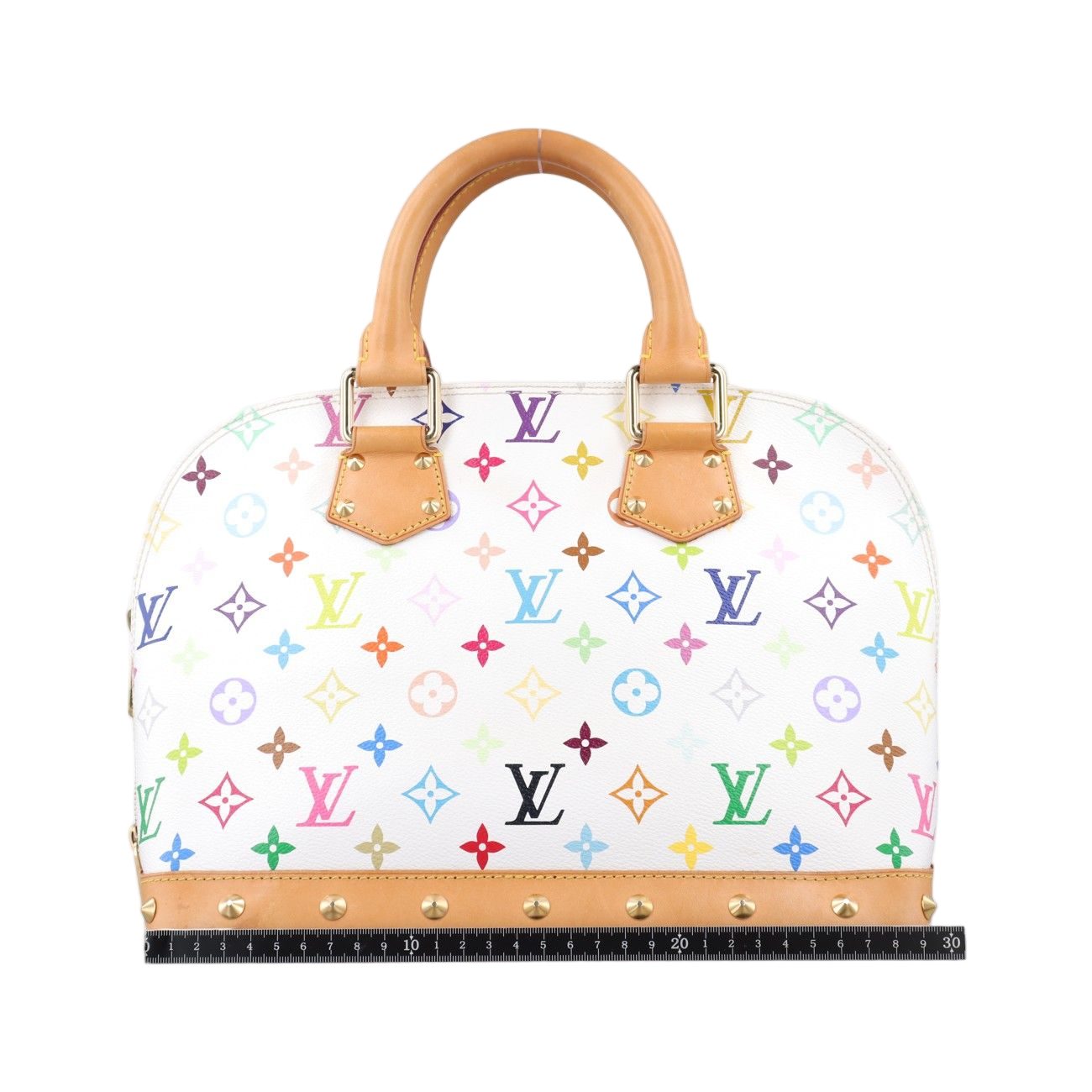 Louis Vuitton Alma PM Blanc Monogram Multicolor Handbag — view 2