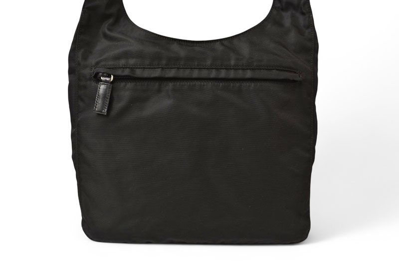 Prada Shoulder Bag Body Bag Prada Tessuto Black Men Women