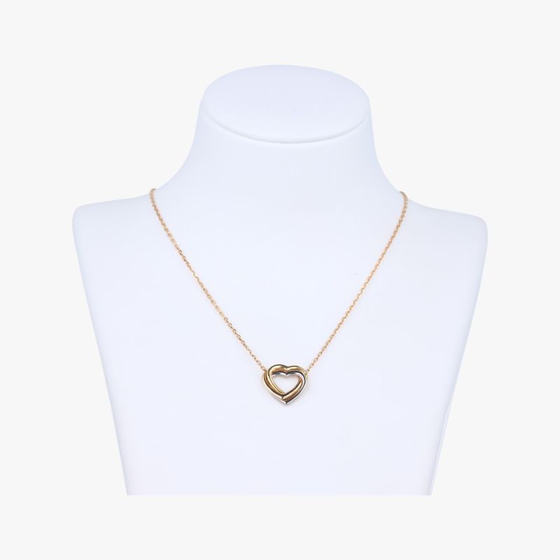 Cartier Trinity Heart Gold And White Togo Old And Rose Gold Au750 B7061100