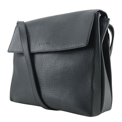 Loewe One Shoulder Leather Gray Women's Shoulder Bag