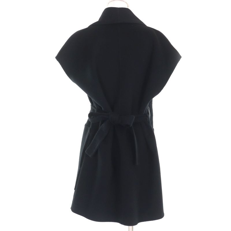 Hermes 2023 3h0141da 100% Cashmere Leather Use Belt Design Long Gilet Vest