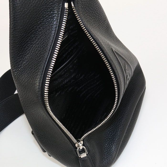 Prada One Shoulder Bag Vittero Dino Leather 2vz098 2BBE F0002 Body Bag Leather