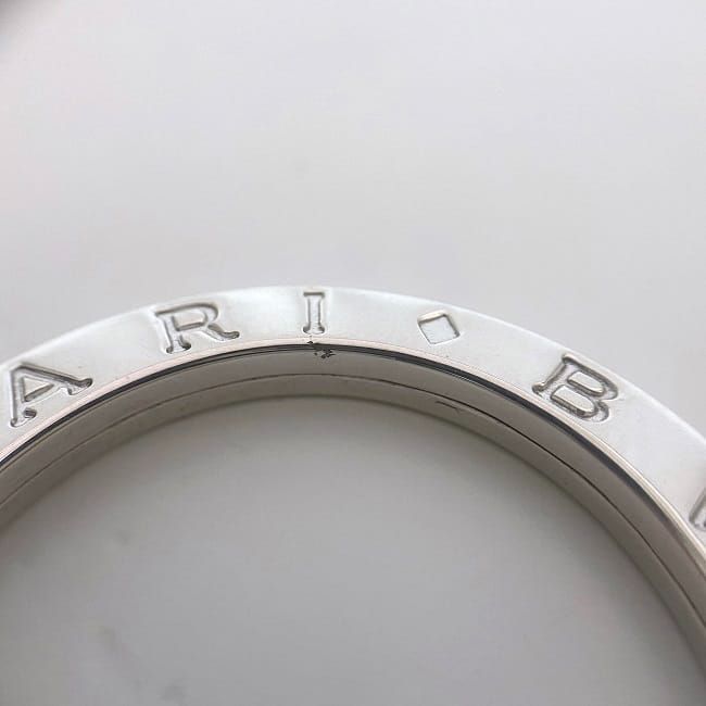 Bulgari Key Ring Silver Logomania Polished Ag 925
