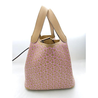 Hermes Handbag Picotin Lock PM Happy Daisy Chai Vozift Silver Hardware U