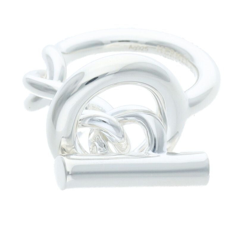 Hermes Croisette Silver Ring 53 12