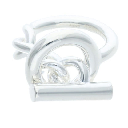 Hermes Croisette Silver Ring 53 12