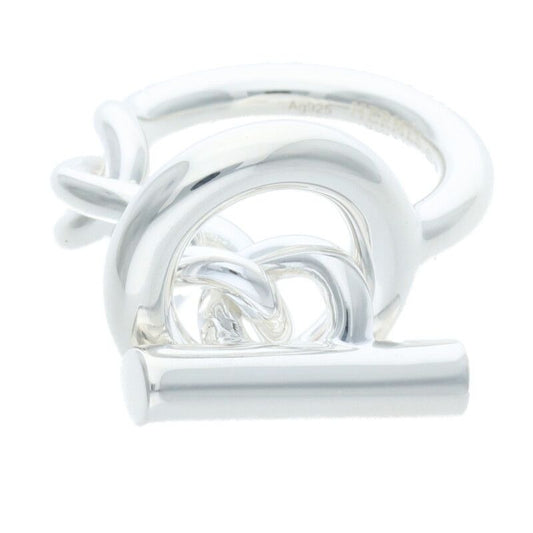 Hermes Croisette Silver Ring 53 12