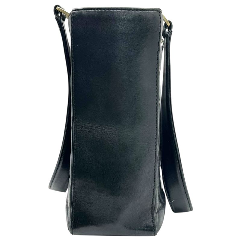 Chanel 02's Vintage Chocolate Bar Stitch Lamb Leather Hand Tote Bag Vintage