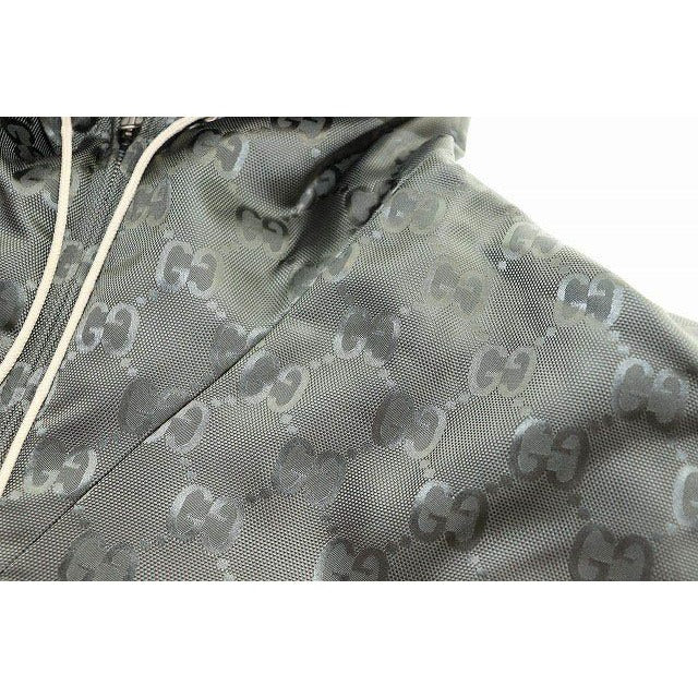 Gucci 21 SS OFF THE GRID Hooded Jacket Grey 48 Zaebn — view 3