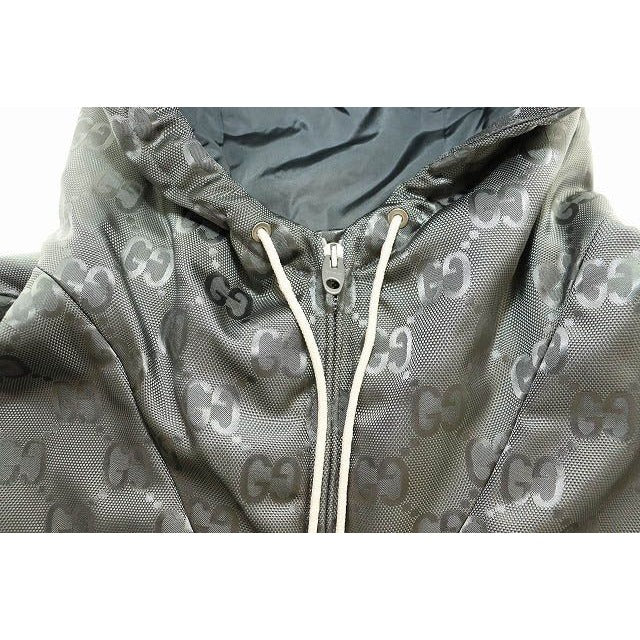 Gucci 21 SS OFF THE GRID Hooded Jacket Grey 48 Zaebn — view 6