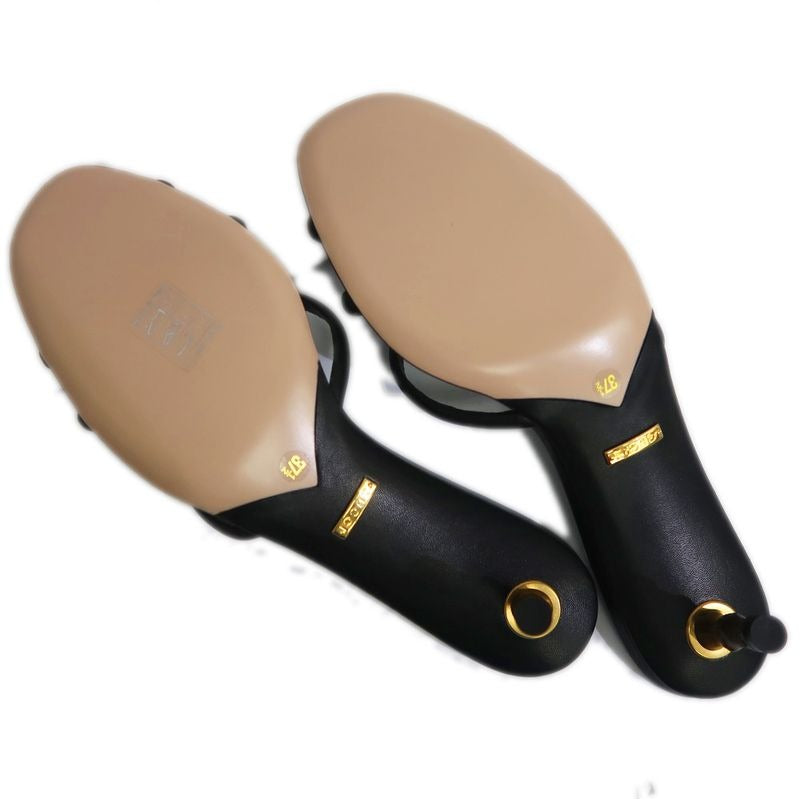 Gucci Sandals Bamboo-37 1 2 Black Shoes Apparel — view 9
