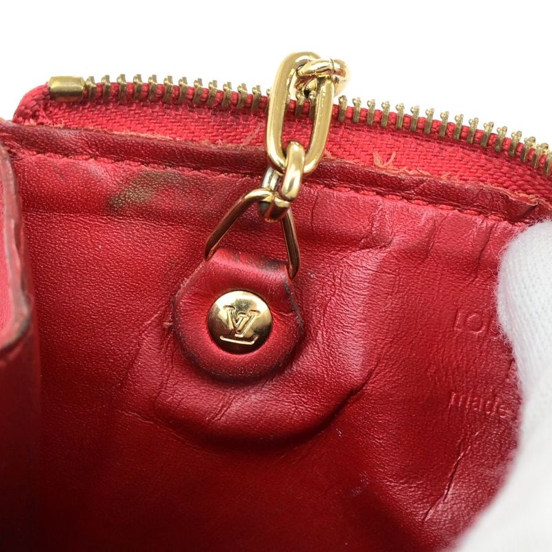 Louis Vuitton Coin Case Pochette Cles Vernis Red M93559 66ec583