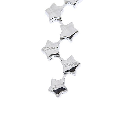 Chanel Comet 12P Diamond Necklace 18K White Gold 750 White Gold With Diamond