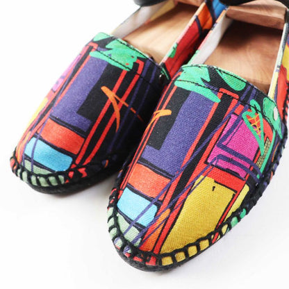 Hermes Leather With Serie Plate Ankle Strap Espadrilles/canvas Leather Slip-on