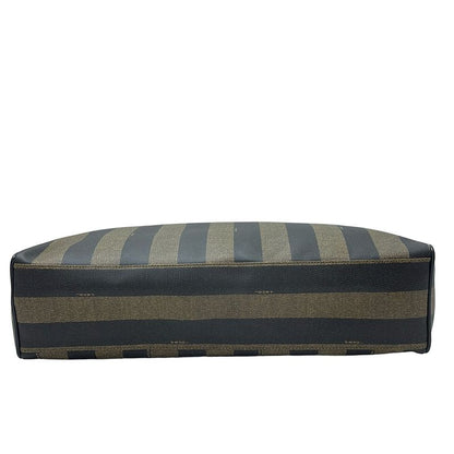 Fendi Shoulder Bag Pecan Black And Light Brown Leather