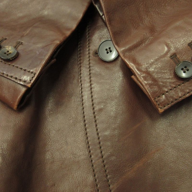 Gucci by Tom Ford Tom Ford Period Leather Tailored Jacket Cow Leather Archival