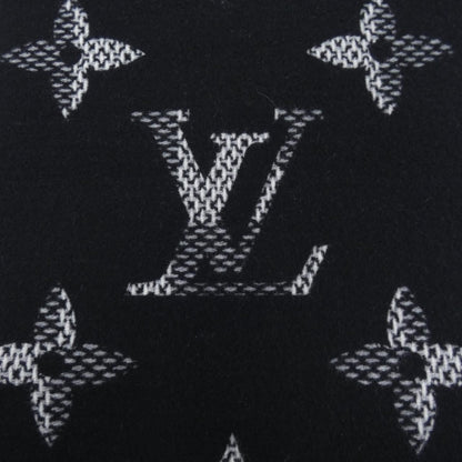 Louis Vuitton Mono Check Scarf Black White — view 4
