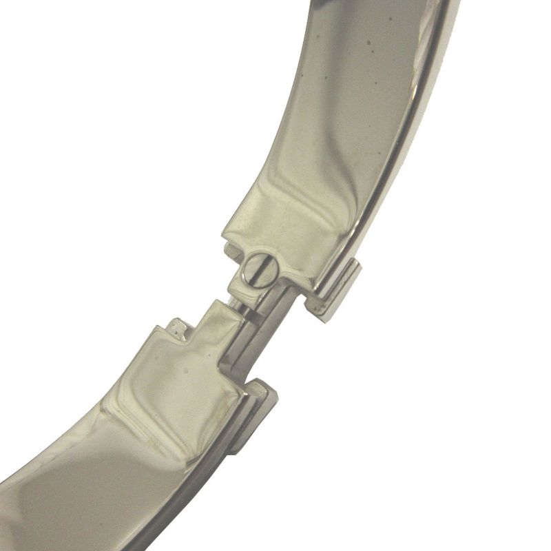 Hermes Click Clack H PM Metal Orange Silver Bangle Bracelet 0617 Hermes