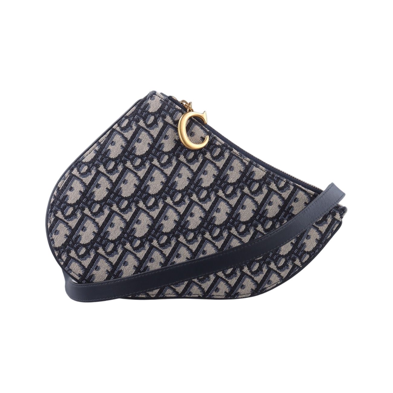 Dior Saddle Navy Jacquard Messenger Bag