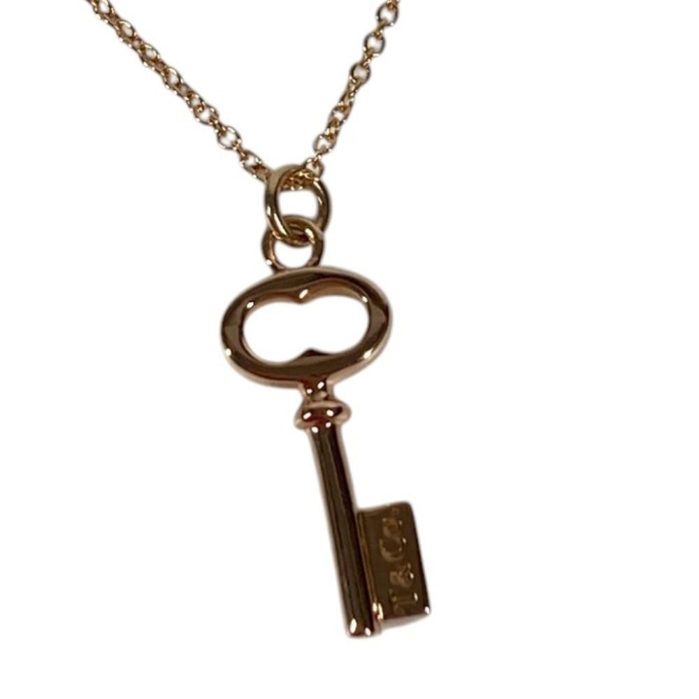 Tiffany & Co Necklace Oval Key Pink Gold