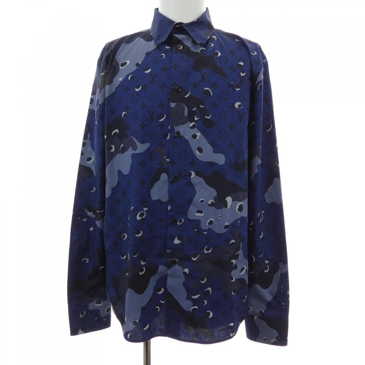 Louis Vuitton Monogram Camouflage Dna Ocean Shirt
