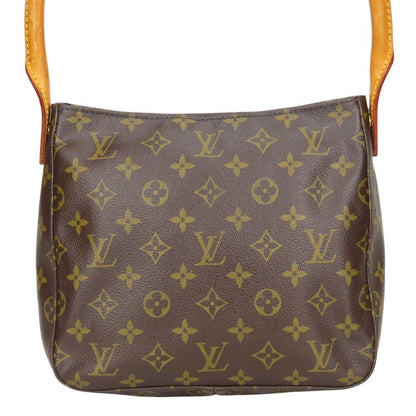Louis Vuitton Shoulder Bag Looping MM Monogram Leather Brown Standard