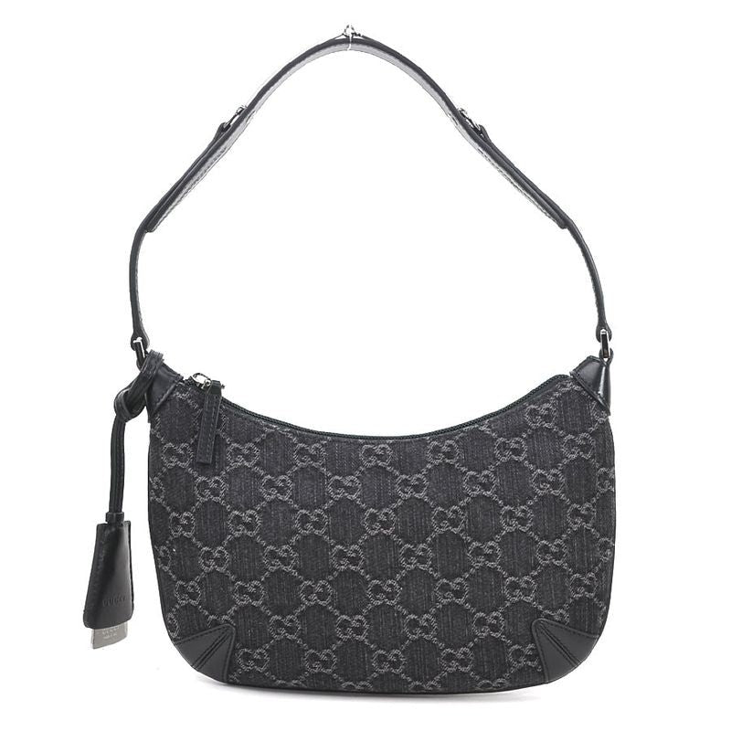 Gucci Shoulder Bag GG Denim Horsebit Slim Small
