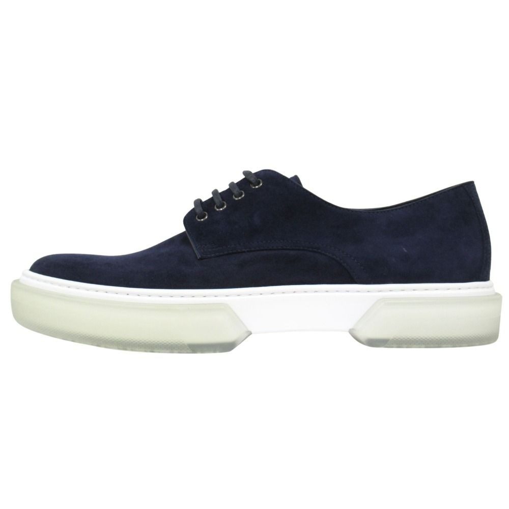 Hermes Eveil Sneakers Shoes Suede Leather Navy 40