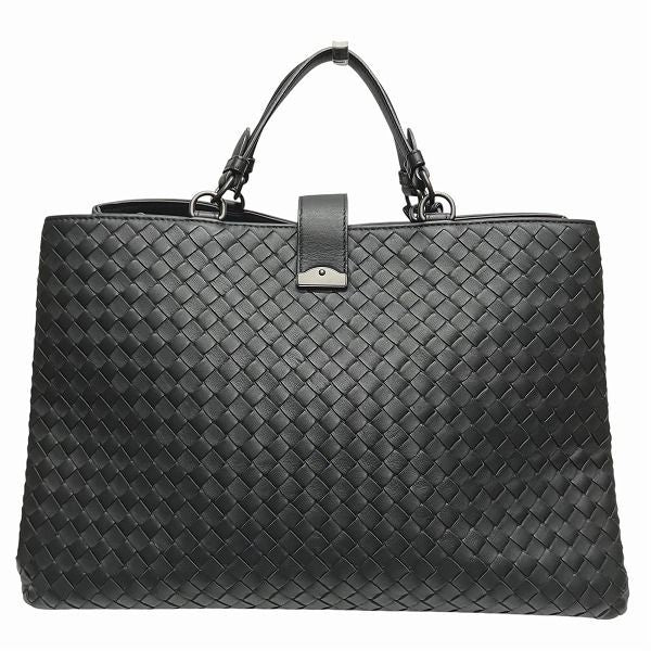 Bottega Veneta Intrecciato Roma 171265 Black Bag Tote Handbag Men's