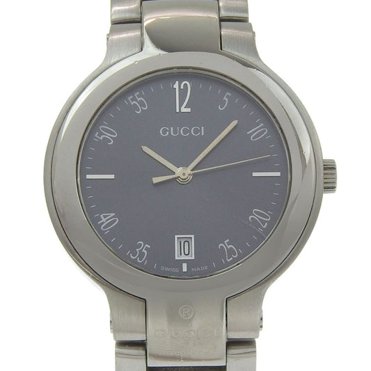 Gucci Stainless Steel Quartz Analog Display Boys Gray Dial Watch