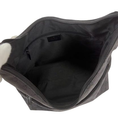 Gucci One Shoulder Bag GG Canvas Black Hobo Soho