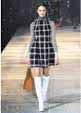 Christian DIOR 5a21617a1161 Wool Mohair Runway Worn Check Flared Knit Dress