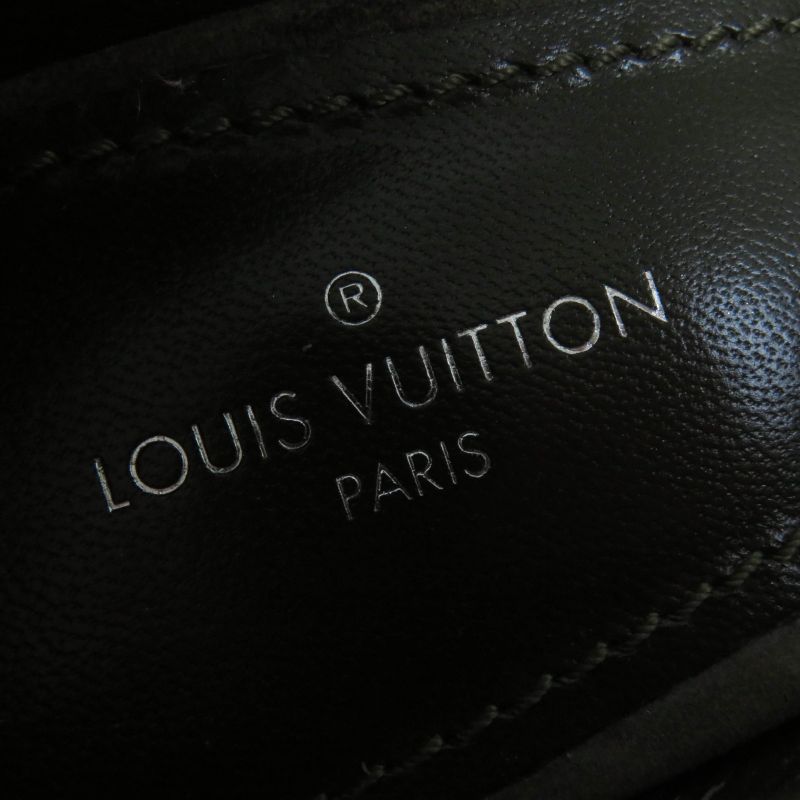 Louis Vuitton Heartbreaker Line Suede Pumps Khaki Gold Hardware 37 With Box