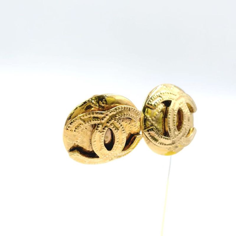 Chanel Coco Mark GP Gold Earrings