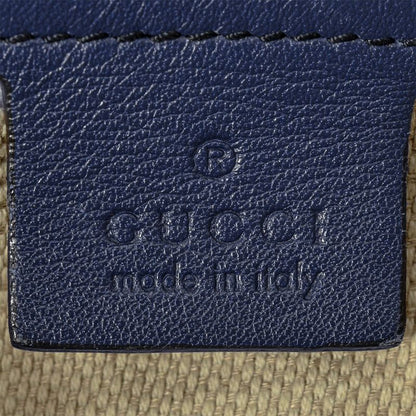 Gucci Soho Handbag Patent Leather 282309 Navy Gold Hardware Enamel Tassel