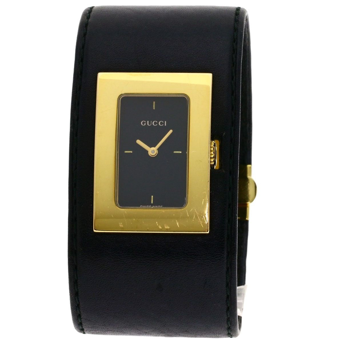 Gucci Square Face Watch Leather