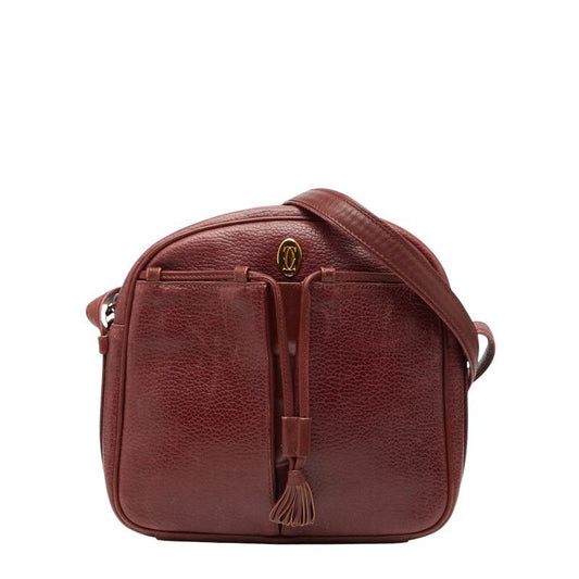 Cartier Mustline Wine Red Bordeaux Leather