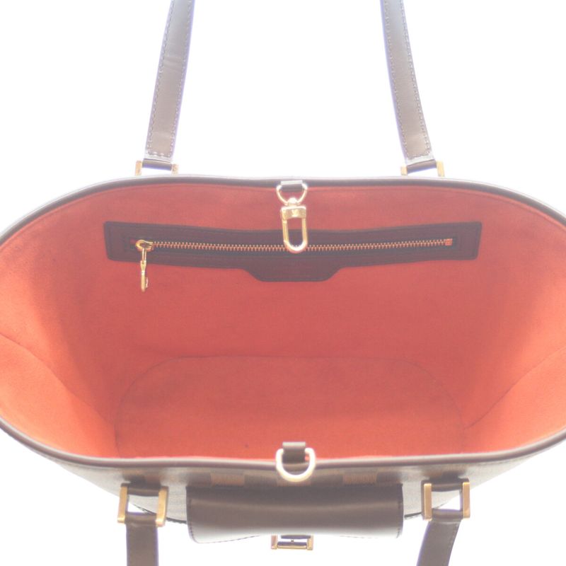 Louis Vuitton 08 N51121 Damier Manosque PM Tote Bag Brown Ladies