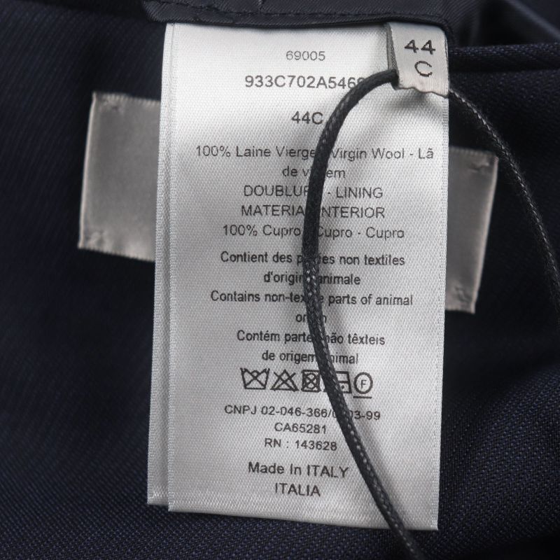 DIOR Homme 933c702a5469 100% Wool Logo Button Single Jacket Tailored Jacket