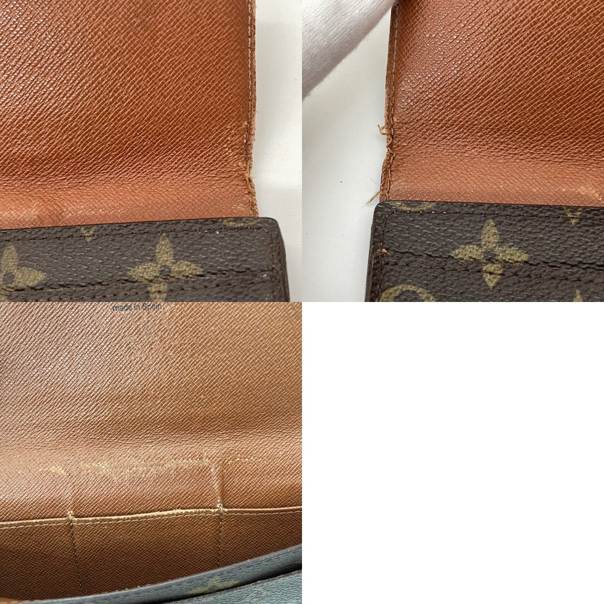 Louis Vuitton Monogram Portuen 3 Cult Credit Long Wallet M61818 Brown