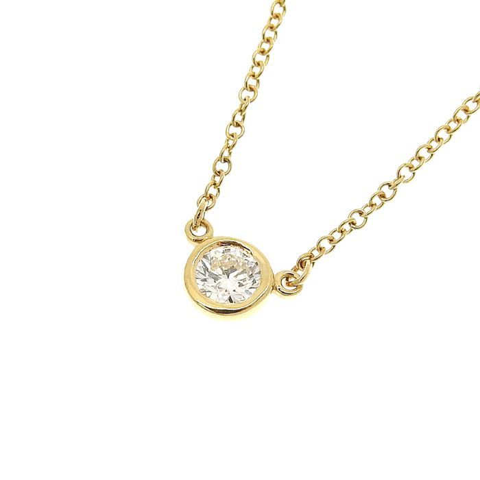 Tiffany & Co Tiffany & Co By-the-yard Diamond Necklace 18K Yellow Gold 750