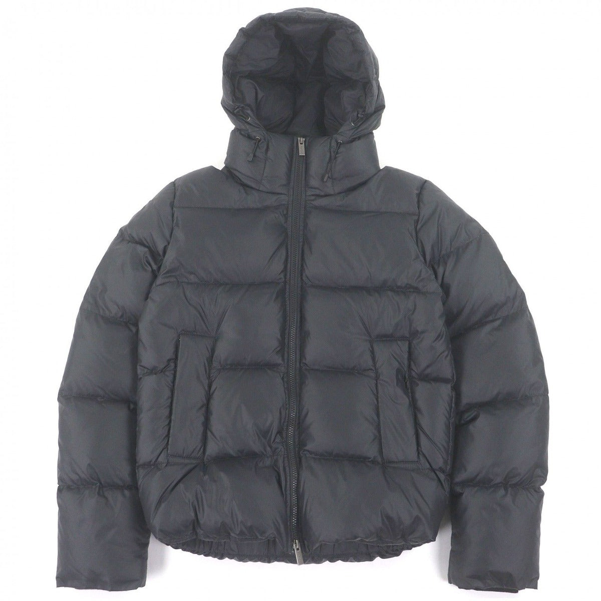 Bvlgari Pyrenex Chalon Logo Patch Hooded Down Jacket Puffer Black