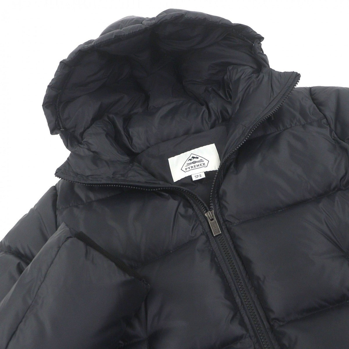 Bvlgari Pyrenex Chalon Logo Patch Hooded Down Jacket Puffer Black — view 2