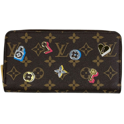Louis Vuitton Zippy Wallet Lovelock Monogram Brown