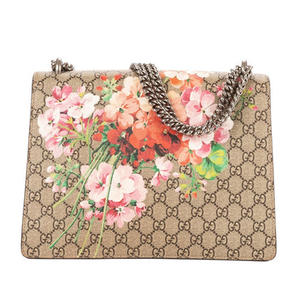 Gucci Blooms Dionysus Beige Burgundy Supreme Canvas Shoulder Bag — view 5