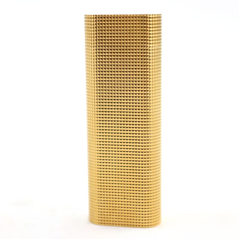 Cartier Diamond Pattern Oval Form Roller Lighter Gold Swiss Made