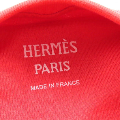 Hermes Cartouche Canoe Micro Cotton Crew Neck Short Sleeve T-Shirt Red 36 — view 5