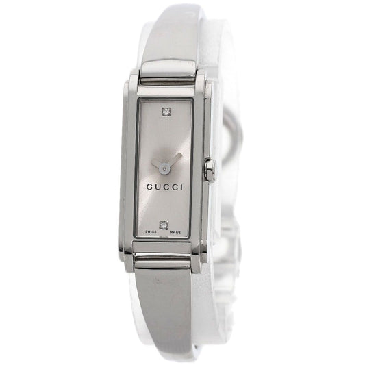Gucci 109 Square Face Diamond Watch SS